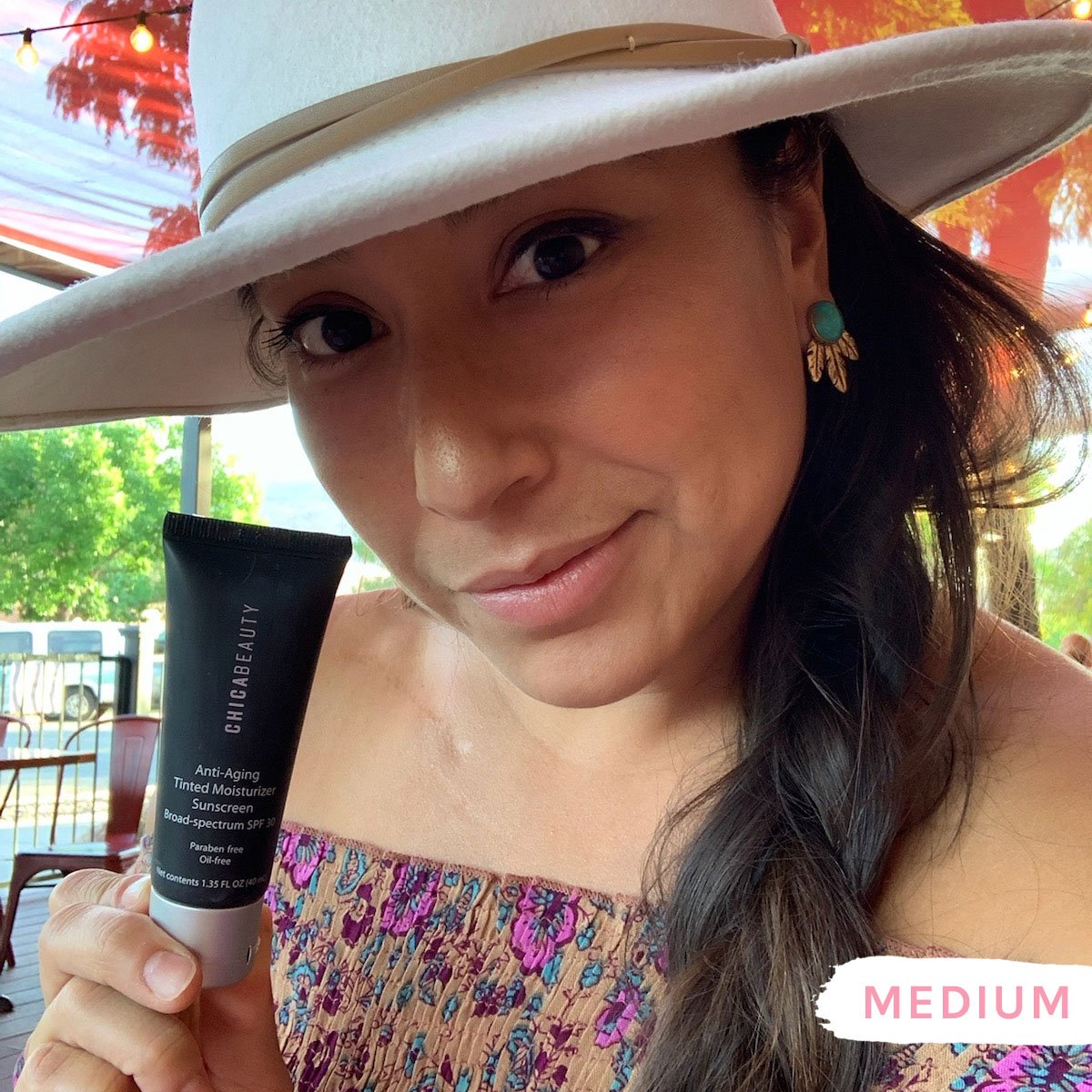 Anti-Aging Tinted Moisturizer SPF 30 by Chica Beauty for Radiant Skin