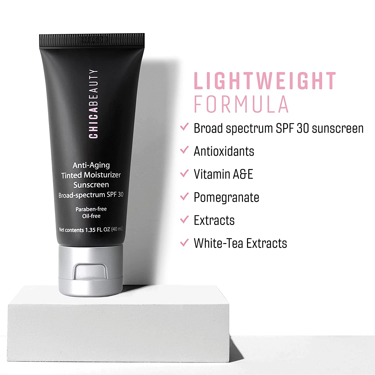 Anti-Aging Tinted Moisturizer SPF 30 by Chica Beauty for Radiant Skin